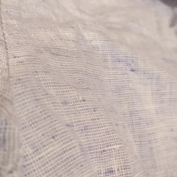 Chico's Design purple linen button down - Picture 4 of 7